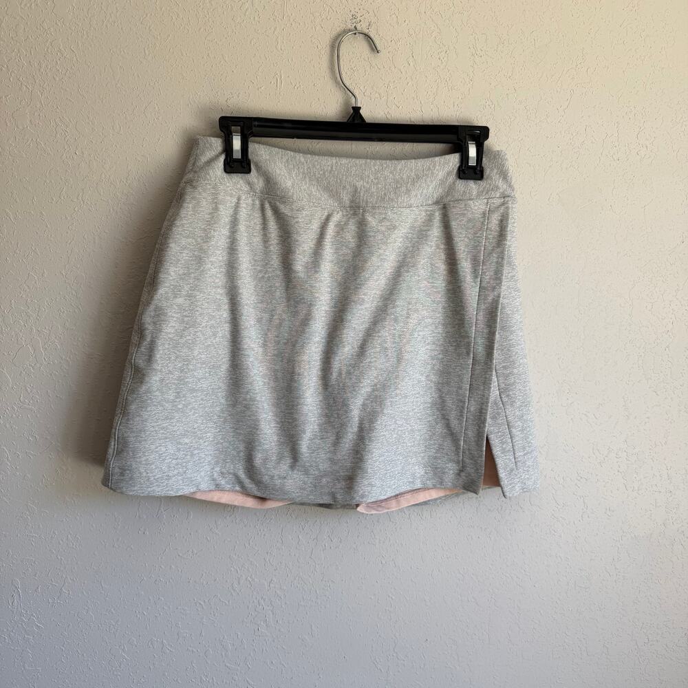 Outdoor Voices Court Skort Heather Gray Light Peach Pink Short Liner Womens M
